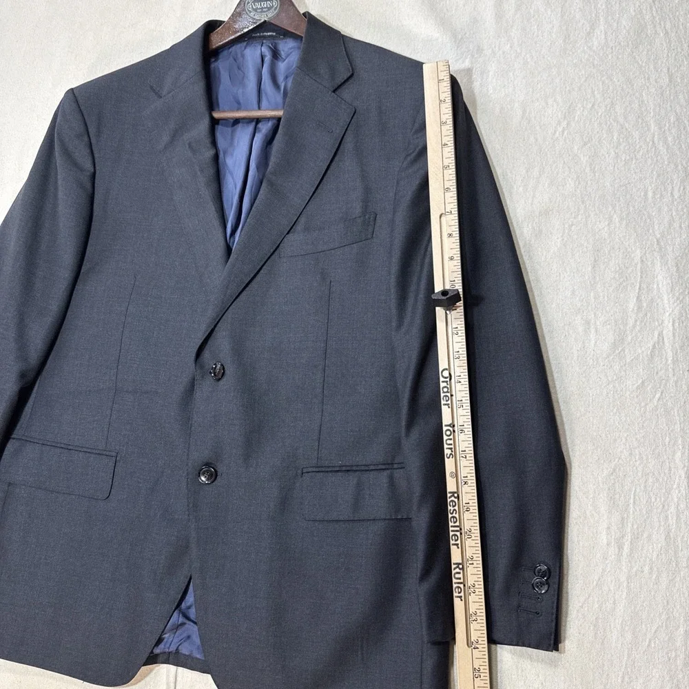 Suitsupply Wool Super 110s Vitale Barberis Canonico Napoli Gray Blazer Size 44S